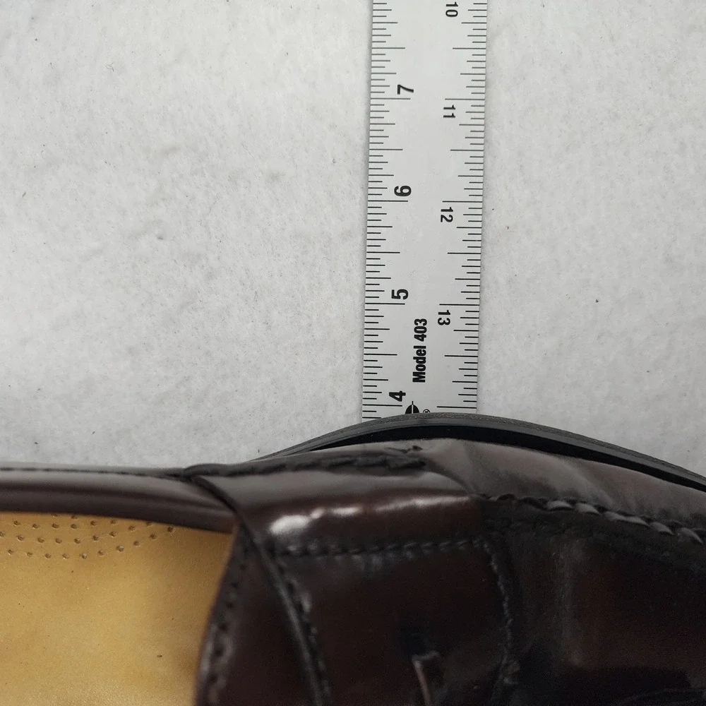 Cole Haan Pinch 03508 Mens US 8.5 D Loafers Brown Leather Tassel Slip On Shoes